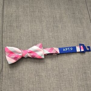 Apt. 9 Kids Bow Tie in Pink and White Plaid